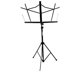 On Stage Music Stand Black Metal Adjustable Portable Band Orchestra No Bag